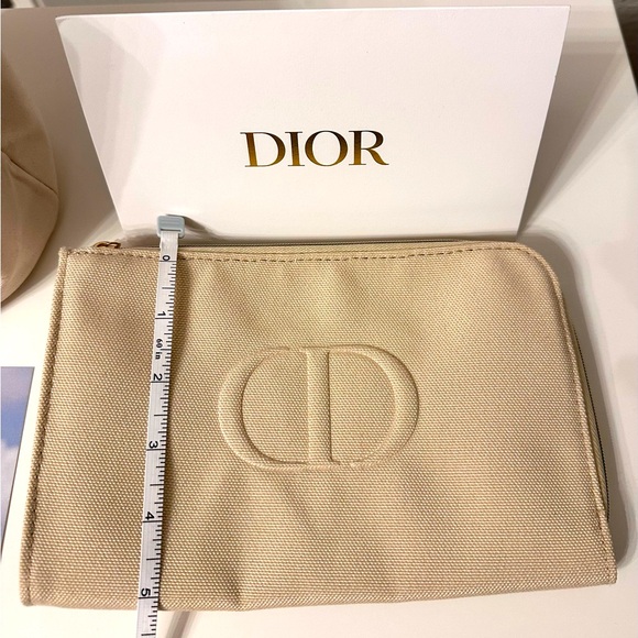 Dior Cosmetic Pouch| Dior Make-up Pouch | Catch All Pouch | SET OF 2 - Picture 3 of 8